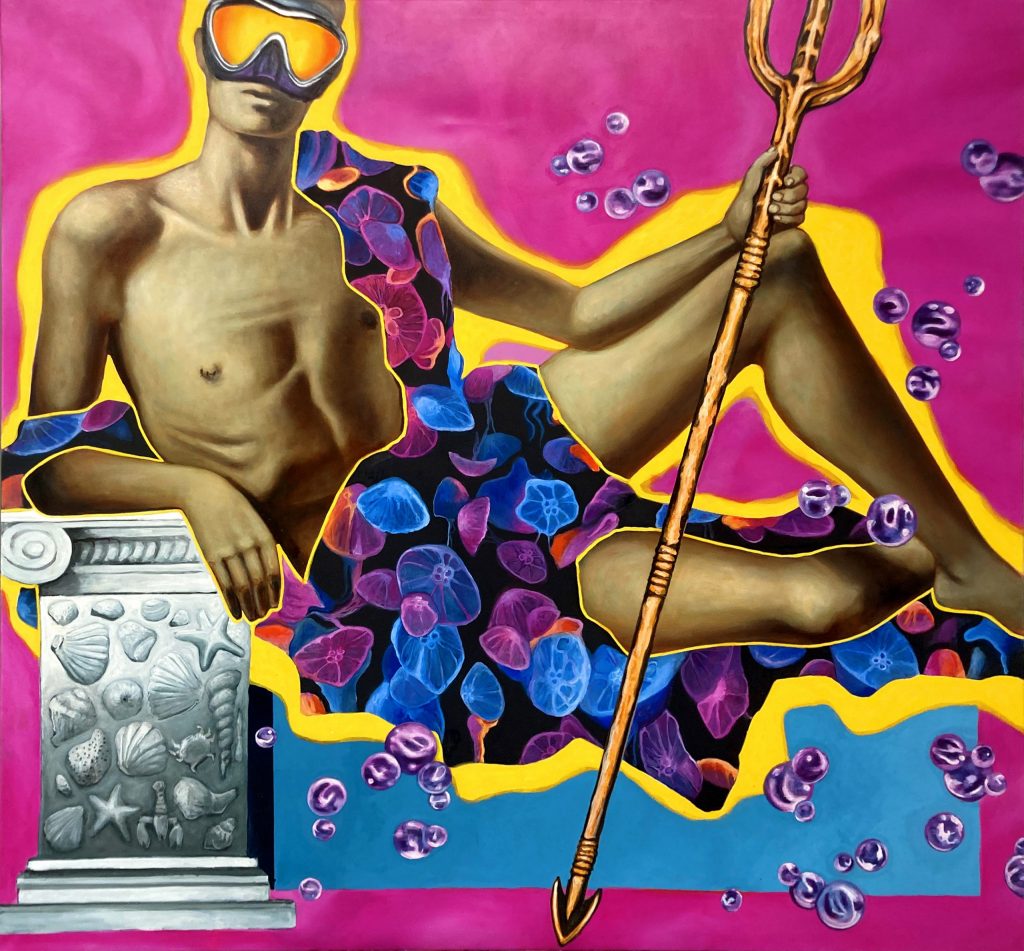 POSEIDON, oil on canvas, 195cm x 210cm