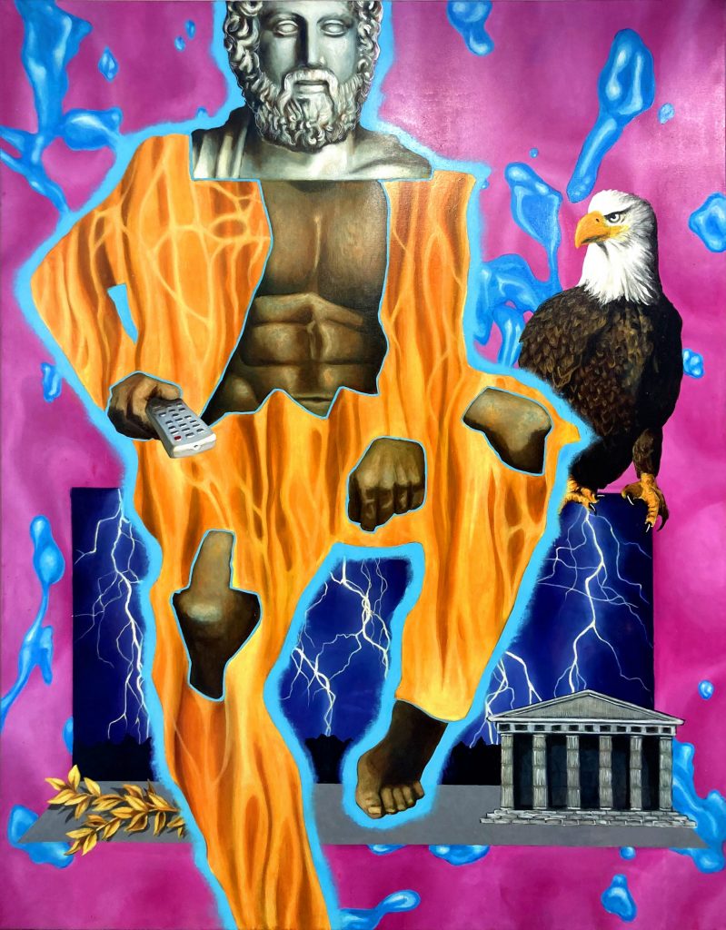 ZEUS, oil on canvas 250x195cm